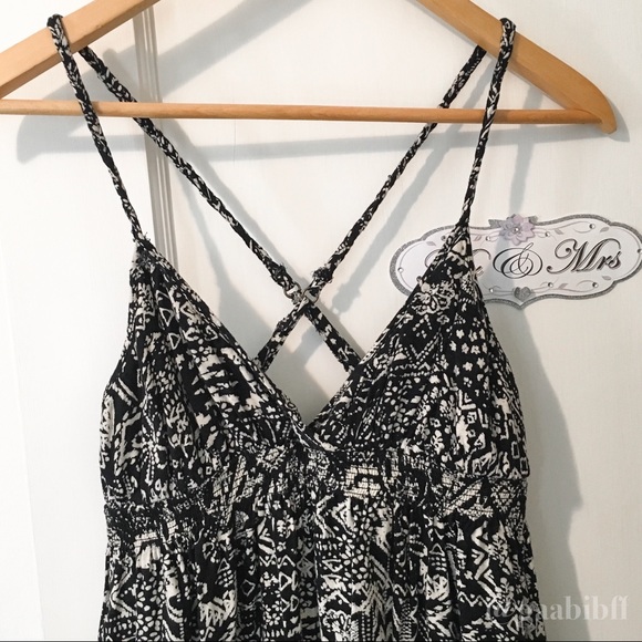 Urban Outfitters Ecoté Braided Boho Sundress Large - Picture 3 of 8